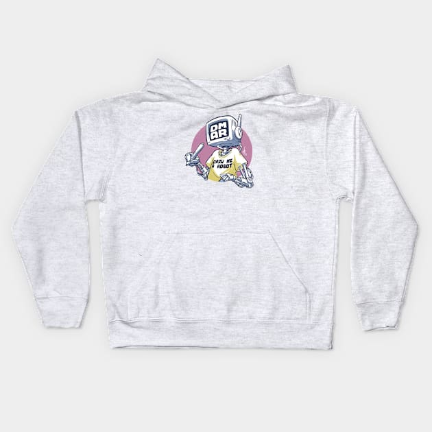 Draw me a robot Kids Hoodie by MBGraphiX